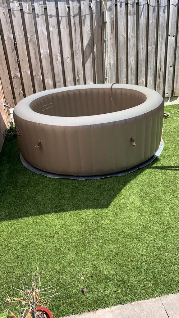 Intex, Pure Spa SB-H20 (4 pers.), Tuin en Terras, Bubbelbaden en Hottubs, Gebruikt, Pomp, Ophalen