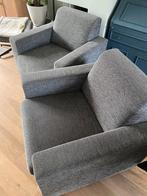 Leenbakker Aberdeen fauteuil grijs 2x, Huis en Inrichting, Fauteuils, 75 tot 100 cm, Gebruikt, Stof, 75 tot 100 cm