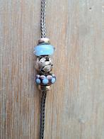Trollbeads armband 19 cm inclusief sluiting, bedels en stopp, Ophalen of Verzenden, Zo goed als nieuw, Trollbeads, 2 of 3 bedels