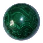 Bol Malachiet  Formaat: diameter 55 mm  Gewicht: 340 gram, Ophalen of Verzenden, Mineraal