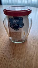 Leuk glazen potje met 4 massage Soap zie foto's., Ophalen of Verzenden, Nieuw, Overige typen
