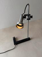 Grafisch vintage design bureaulamp chroom memphis 80s desk, Ophalen of Verzenden, Zo goed als nieuw, Metaal
