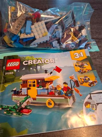 Lego Creator 31093 Rivierhuisboot beschikbaar voor biedingen