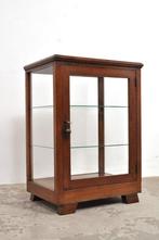 Vintage art deco vitrinekast eiken vitrine jaren 20, Ophalen of Verzenden, Gebruikt