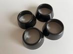 Set 4 ARABIA Kilta Eierdopjes/Ringen Zwart Kaj Franck 50’s, Overige typen, Ophalen of Verzenden, Zo goed als nieuw, Overige stijlen