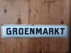 Emaille bord GROENMARKT, Ophalen of Verzenden
