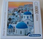 Puzzel *** SANTORINI *** 1000 stukjes Clementoni, Ophalen of Verzenden, 500 t/m 1500 stukjes, Zo goed als nieuw, Legpuzzel
