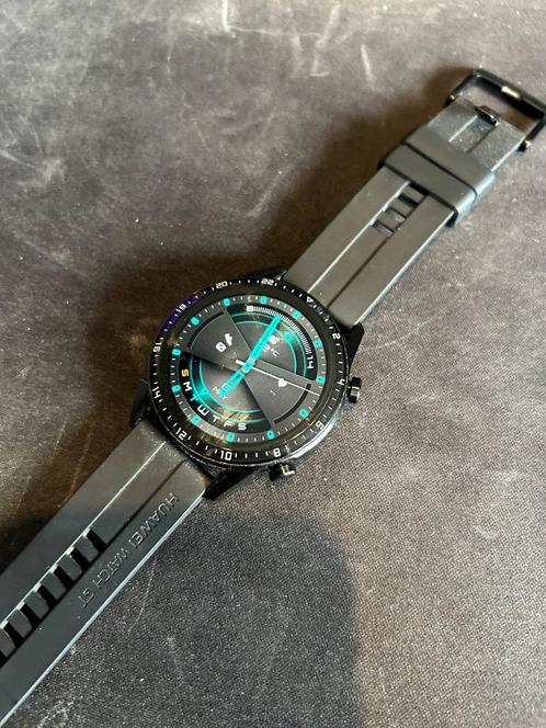 Huawei Watch GT 2, Sieraden, Tassen en Uiterlijk, Smartwatches, Gebruikt, Android, Zwart, Afstand, Hartslag, Slaap, Stappen, Ophalen
