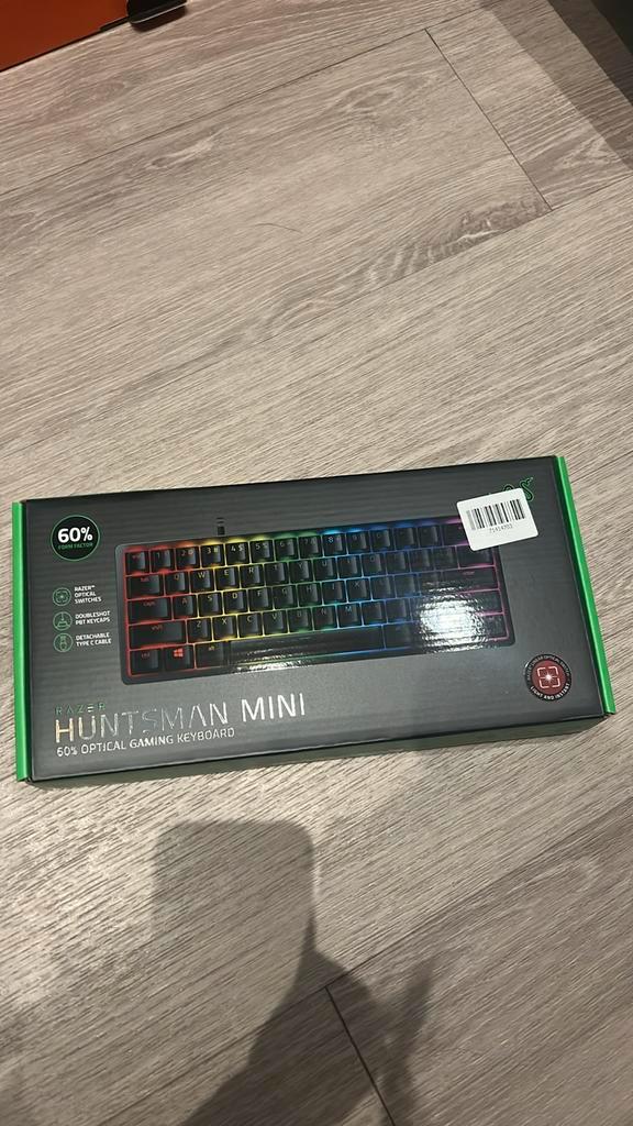 Razer Huntsman Mini Gaming Toetsenbord, Computers en Software, Toetsenborden, Nieuw, Qwerty, Bedraad, Gaming toetsenbord, Ophalen of Verzenden