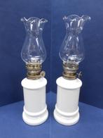 Olielamp, Tafellamp, keramiek, Antiek en Kunst, Antiek | Lampen, Ophalen of Verzenden