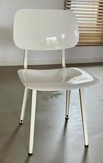 Witte hoogglans design stoel Revolt [ Friso kramer], Huis en Inrichting, Stoelen, Design industrieel, Metaal, Gebruikt, Wit