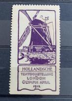 Sluitzegel 1912 London Hollandsche Tent. molen, Postzegels en Munten, Postzegels | Nederland, Verzenden, T/m 1940, Gestempeld