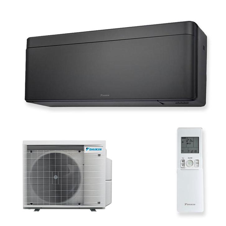 Daikin Stylish 3,5 kW Zwart Airco Set - Binnen & Buiten Unit, Witgoed en Apparatuur, Airco's, Nieuw, Wandairco, 100 m³ of groter