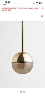 H&M Home gouden hanglamp / plafondlamp – set van 3, Huis en Inrichting, Lampen | Hanglampen, Ophalen, Zo goed als nieuw, Minder dan 50 cm