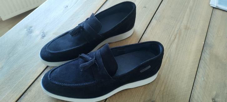 Nieuwe Navi suede Loafers (instappers) van Manfield maat 45, Kleding | Heren, Schoenen, Nieuw, Loafers, Blauw, Ophalen
