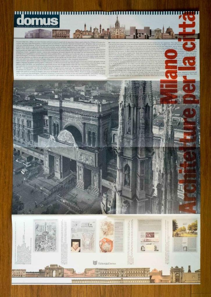 Domus Milano Architetture per la città 1980-1990 | affiche, Boeken, Kunst en Cultuur | Architectuur, Zo goed als nieuw, Overige onderwerpen
