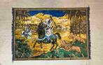 Velvet wandkleed woestijn ruiters leeuwen jacht 170/117, Gebruikt, Etten-Leur, DJT@dejuistetoon.eu, Ophalen of Verzenden