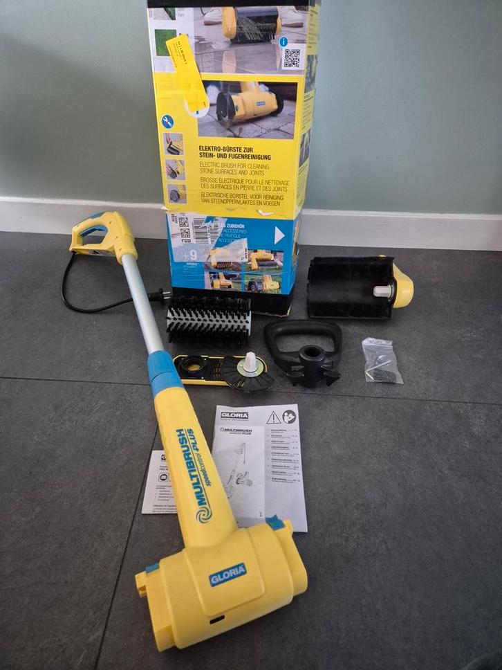 Gloria MultiBrush - Elektrische Borstel voor Steen en Voegen, Doe-het-zelf en Verbouw, Reinigingsmachines, Gebruikt, Overige typen