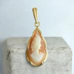 Antieke Gouden Camee Hanger 14K, Ophalen of Verzenden, Goud