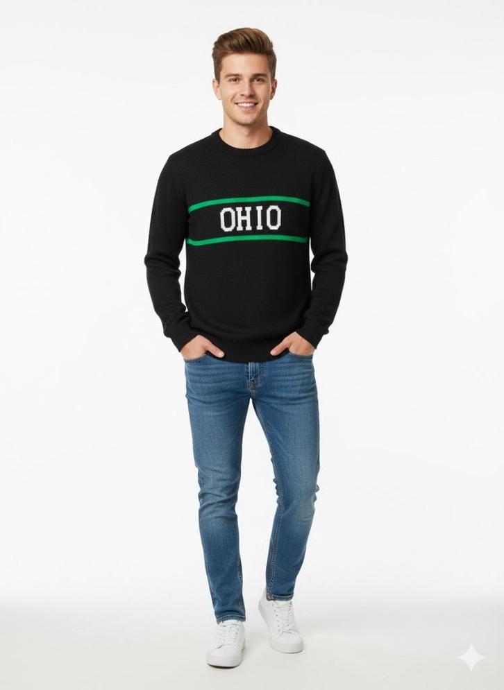 Vintage Made in Usa trui maat L , 100% Acryl Zwart 90s, Kleding | Heren, Truien en Vesten, Zo goed als nieuw, Maat 52/54 (L), Zwart