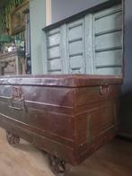 Metalen kist uit India, Ophalen, Gebruikt, 50 tot 100 cm, Minder dan 50 cm