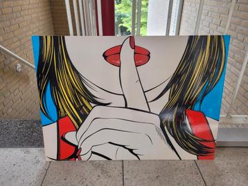 Pop art: Sssshhh door Deborah Azzopardi beschikbaar voor biedingen