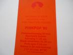 sticker oud PINKPOP 80 pink pop festivalmmuziek retro geleen, Verzenden, Zo goed als nieuw, Bedrijf of Vereniging