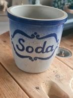 Klassieke soda bewaar pot - blauw / grijs, Antiek en Kunst, Ophalen of Verzenden