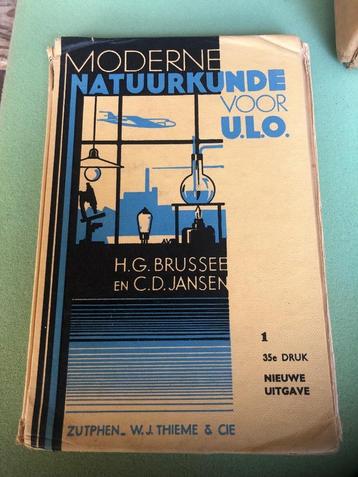 Schoolboek Moderne Natuurkunde voor ULO (retro) beschikbaar voor biedingen