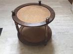 Houten tafel, Huis en Inrichting, Tafels | Salontafels, Ophalen of Verzenden, Zo goed als nieuw, Rond, Minder dan 50 cm