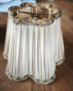 Vintage geplooid lampenkapje klemkapje, Ophalen of Verzenden