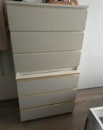 Twee Ikea malm ladekasten ladekast, Gebruikt, 3 of 4 laden, Minder dan 100 cm, 25 tot 50 cm