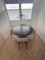 Ronde Zwarte Eettafel - 120cm, Huis en Inrichting, Tafels | Eettafels, Ophalen, 100 tot 150 cm, Rond, Zo goed als nieuw