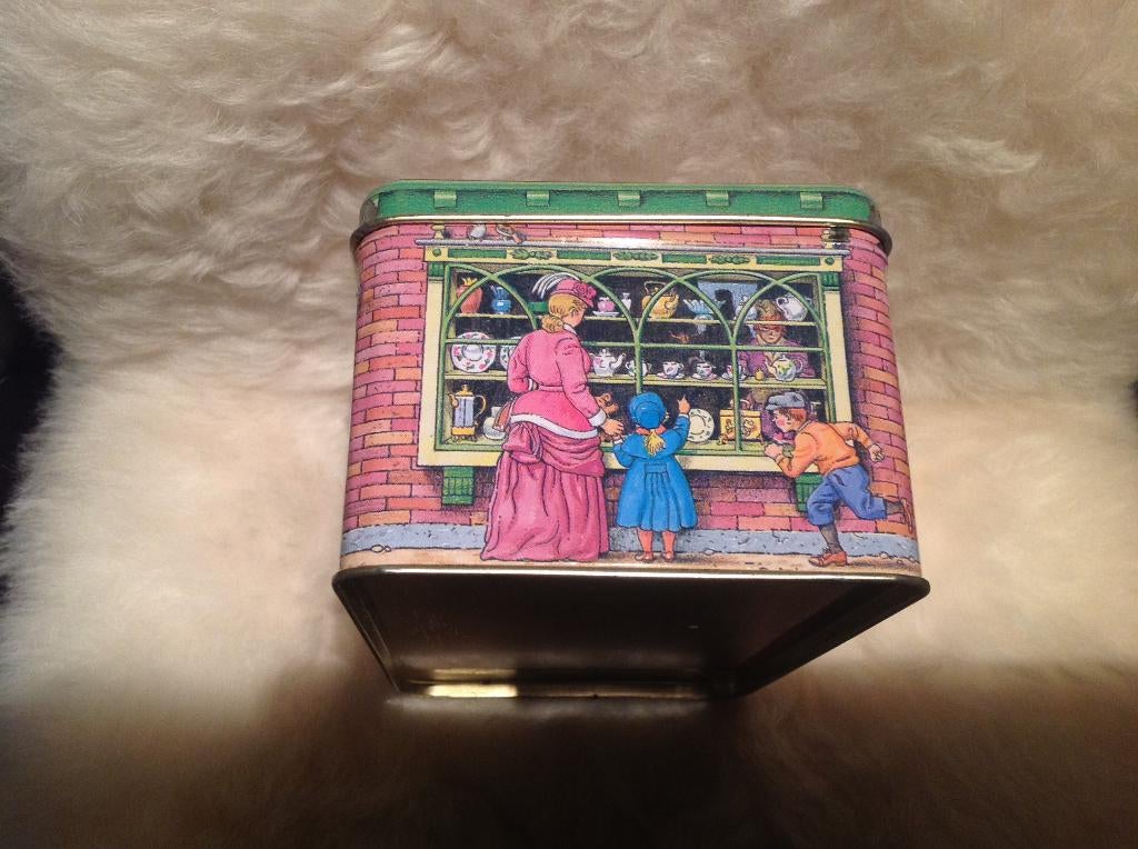 Douwe Egberts voor Pickwick thee blik 8cmx11cmx17cm, Verzamelen, Blikken, Ophalen, Zo goed als nieuw, Thee, Douwe Egberts