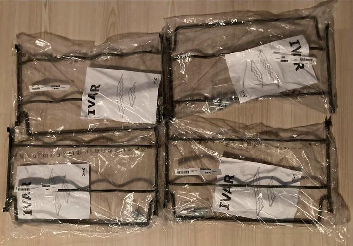 4x IKEA Ivar wijnrek - nieuw in verpakking, Huis en Inrichting, Woonaccessoires | Wijnrekken, Nieuw, Minder dan 50 cm, Metaal