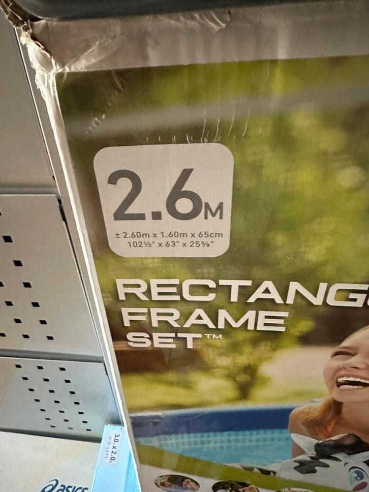 Intex zwembad 2,60 x 1,60 x 0,65 + pomp en assecoires, Tuin en Terras, Zwembaden, Zo goed als nieuw, Minder dan 80 cm, 200 tot 400 cm