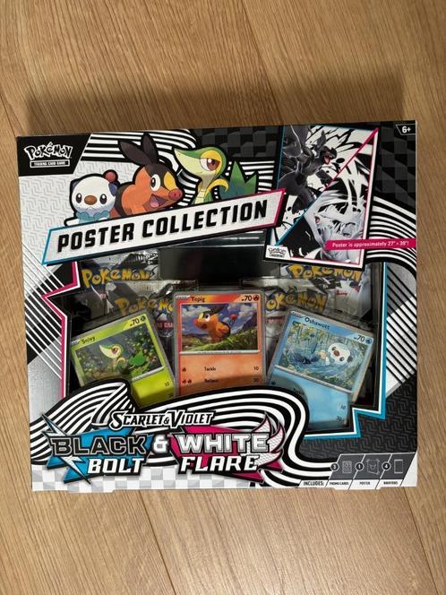 Pokemon SV10.5 Black Bolt White Flare Poster Collection, Hobby en Vrije tijd, Verzamelkaartspellen | Pokémon, Nieuw, Boosterbox
