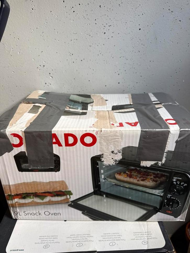 Nieuwe tomado 9L Snack Oven met Grillfunctie, Witgoed en Apparatuur, Ovens, Nieuw, Vrijstaand, Oven met grill, Minder dan 45 cm