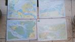 4 uitgebreide sets Waterkaarten Waddenzee, Gebruikt, Ophalen of Verzenden