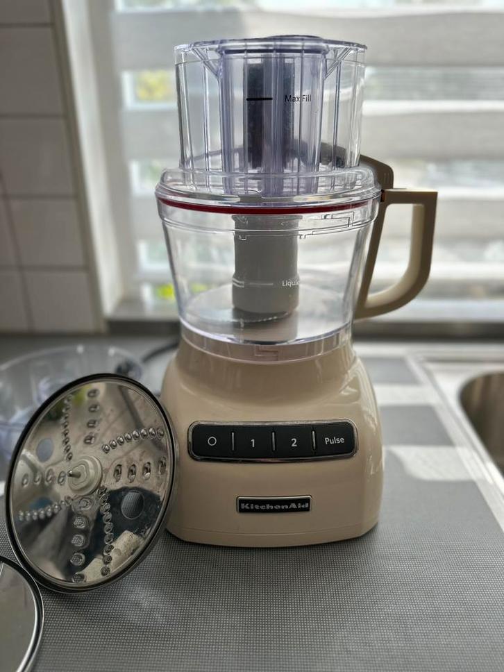 KitchenAid 5KFP0925 food-processor – bijna nooit gebruikt, Witgoed en Apparatuur, Keukenmixers, Zo goed als nieuw, 3 tot 4 liter