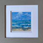 Olieverf/board Zee /strand, Ophalen of Verzenden