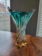 Mooie glazen vaas Murano., Huis en Inrichting, Woonaccessoires | Vazen, 50 tot 75 cm, Ophalen of Verzenden, Groen, Glas