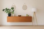 Notenhout Dressoir Zwevend van Goossens, Ophalen, Zo goed als nieuw, 25 tot 50 cm, Minder dan 100 cm