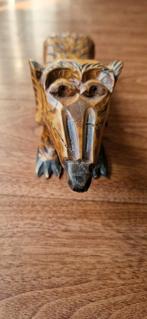 Handgemaakt Houten teckel, Antiek en Kunst, Kunst | Beelden en Houtsnijwerken, Ophalen of Verzenden
