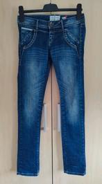 Vingino slimfit stretch jeans 15 170 Darkwash Meisje, Broek, Zo goed als nieuw, Vingino, Verzenden