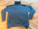 Coltrui met parels, maat S, Kleding | Dames, Truien en Vesten, Ophalen of Verzenden, Zo goed als nieuw, Maat 36 (S), Blauw