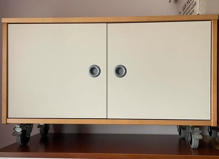 Ikea Effektiv kastje op wielen, Huis en Inrichting, Kasten | Dressoirs, Gebruikt, 50 tot 100 cm, 25 tot 50 cm, Met deur(en), Overige houtsoorten