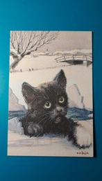 5 kaarten poes kat . Illustrator v.d.Hulst . Blanco, Verzamelen, Ansichtkaarten | Dieren, Ophalen of Verzenden, 1980 tot heden