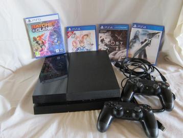 PlayStation 4 PS4 console 2 PS4 controllers 4 games  beschikbaar voor biedingen