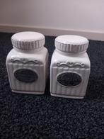 2 kruidenpotjes, Huis en Inrichting, Ophalen of Verzenden, Gebruikt, Overige materialen, Pot, Bus of Blik